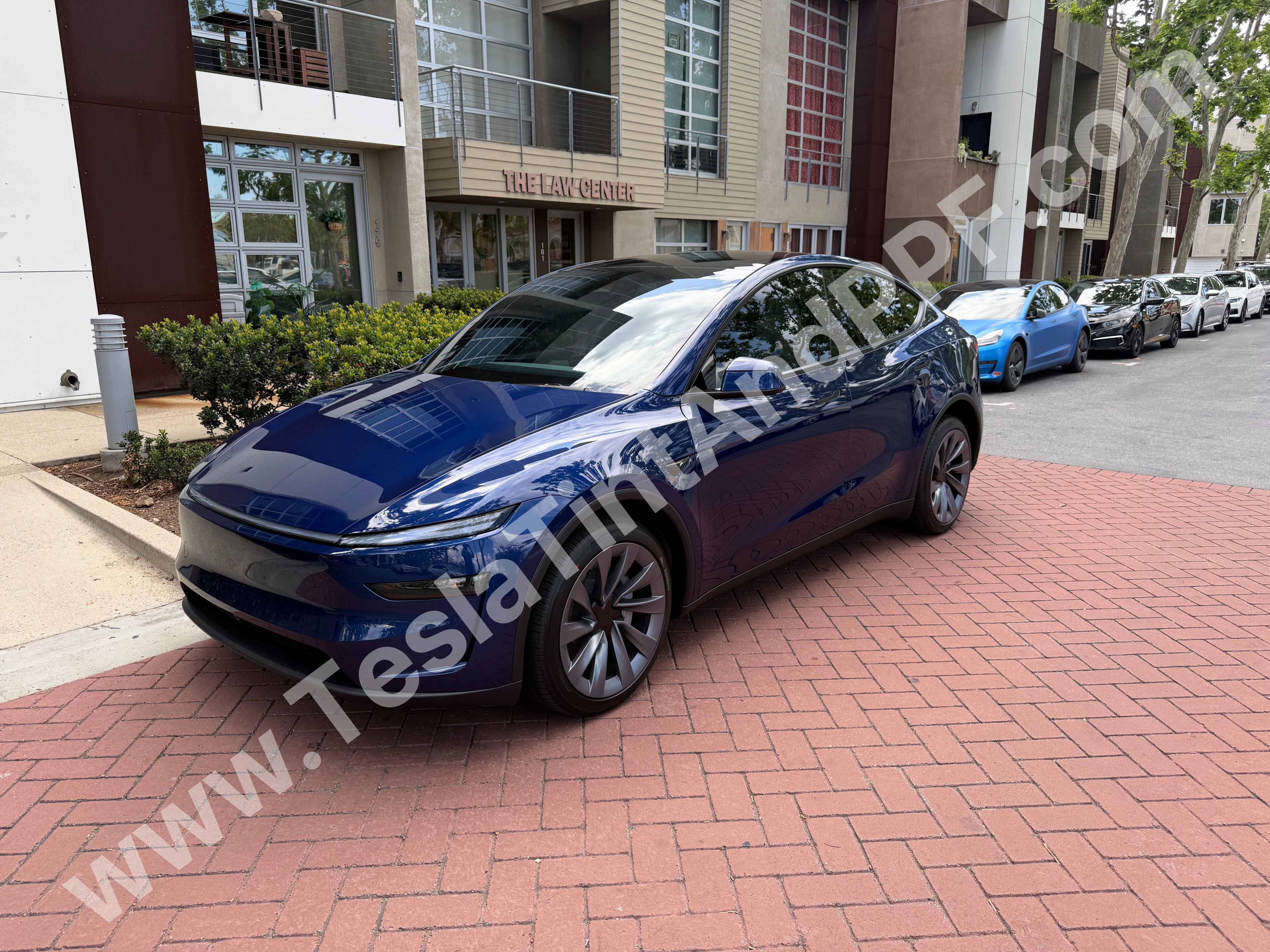 PPF clear film on Tesla paint
